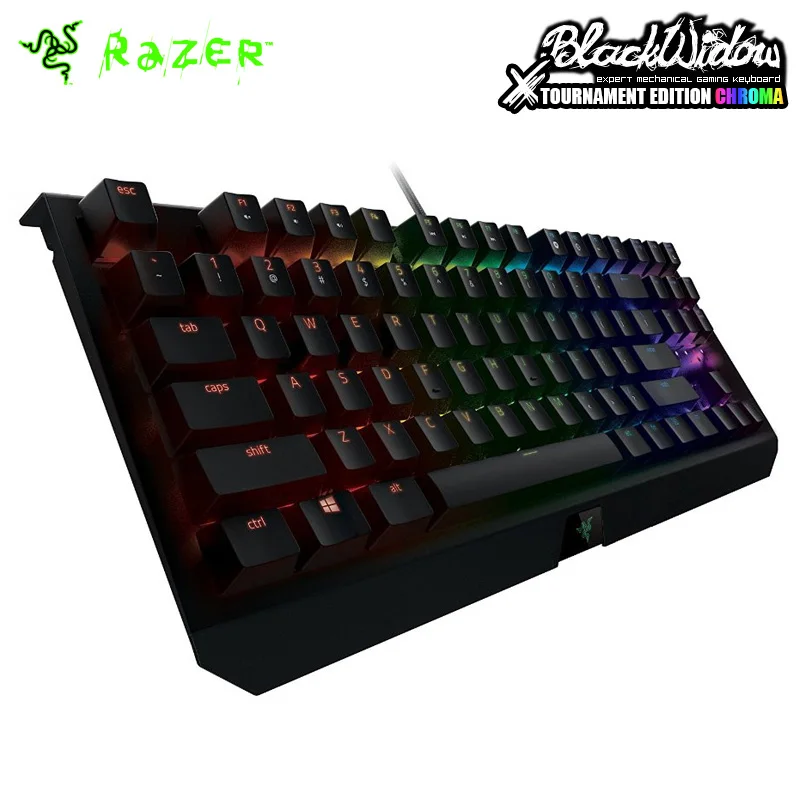 

Razer BlackWidow X Tournament Edition Chroma RGB Mechanical Gaming Keyboard Compact Layout