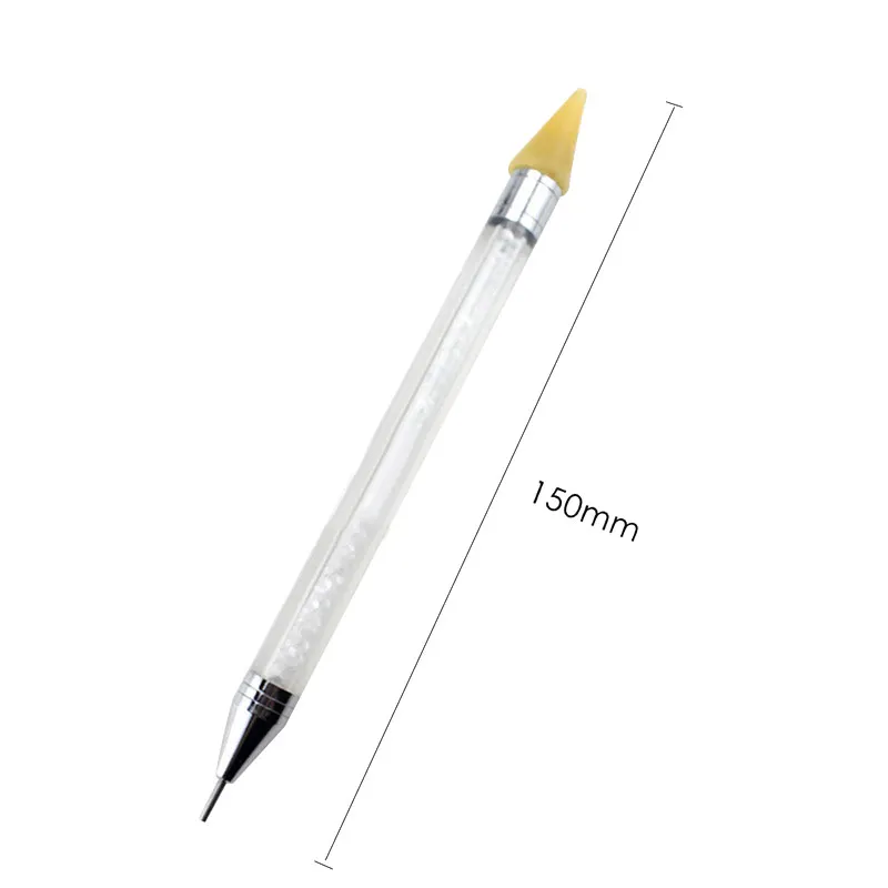 Двухсторонний воск для ногтей Cyrstal pick er Dotting Pen акриловая ручка Gem pick Up аппликатор инструмент MH88