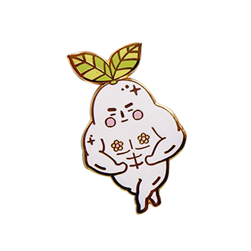 

Macho Radish Spirit Gold Hard Enamel Pin