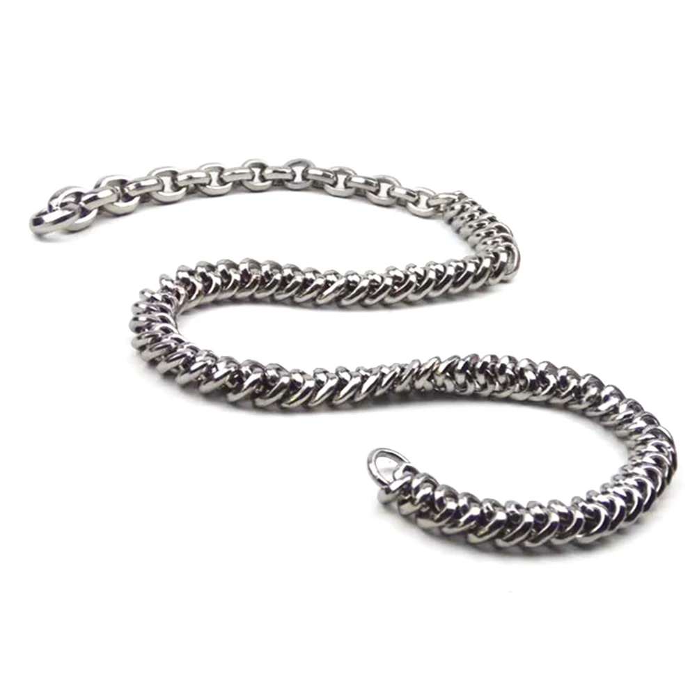 

Outdoor Stainless Steel Self Defense 304 Double-Ribbed Steel Hand Bracelet Chain Fitness Whip Necklace Waist Chain