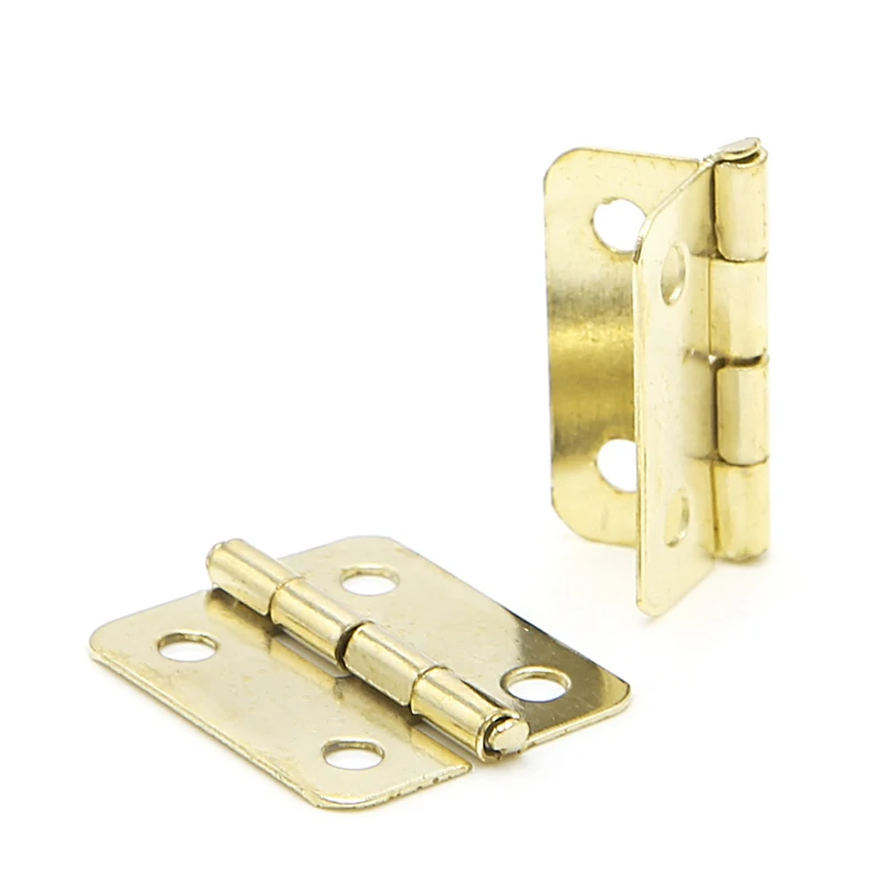 

10x Kitchen Cabinet Door 4 Holes Drawer Hinges Jewelry Box Furniture 18x16mm #Sep.07