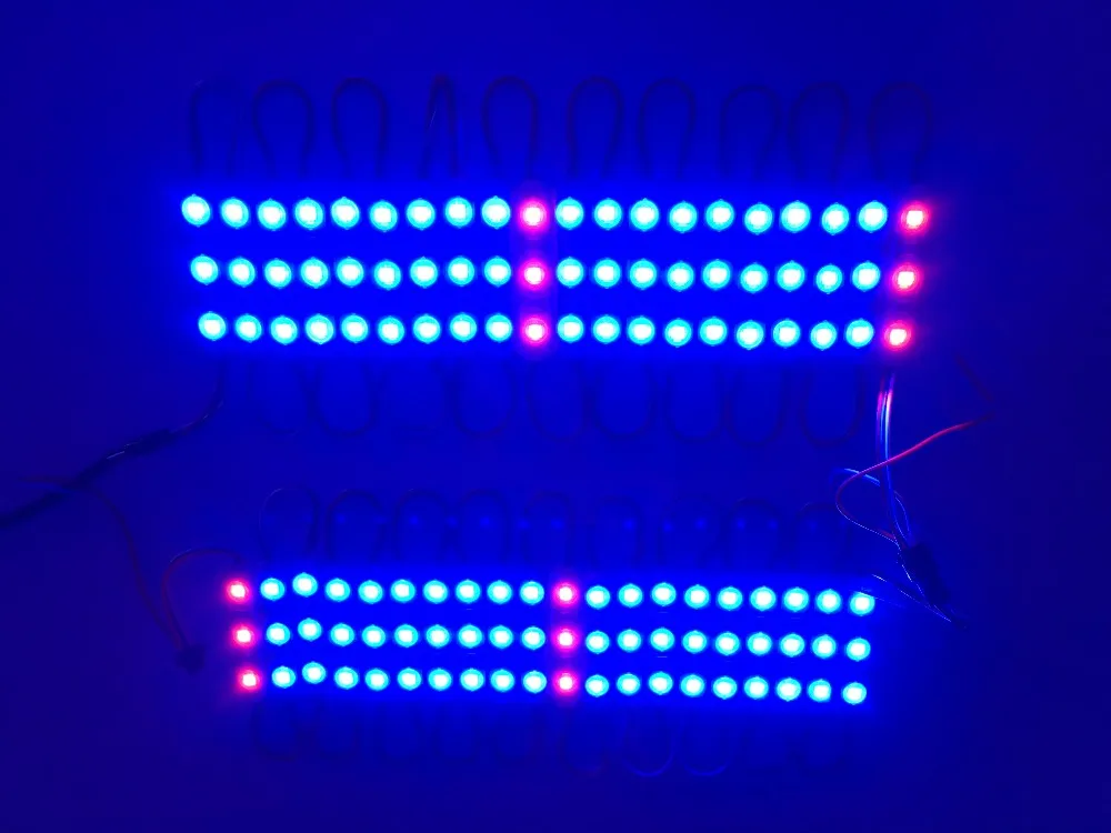 DHL 500 шт. WS2811 IC DC 12 В 3 300ledsmd 5050 RGB Цифровой светодиодный пиксель Водонепроницаемый светодиодный модуль string свет сад Бордовый + LED контроллер