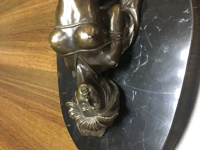ATLIE бронзы секс-рабыня девушка Обнаженная Бронзовая скульптура в комплекте женская статуя художественная фигурка Горячая литая художественная студия украшения