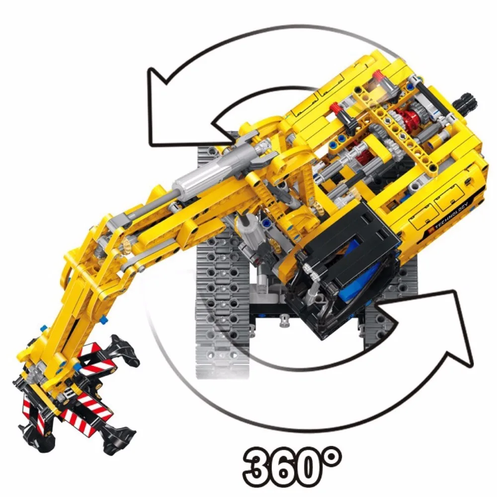 Technic 2in1 Excavator Building Blocks kit Bricks Set Classic City Model educational creative DIY Kids Toys Gifts 38014