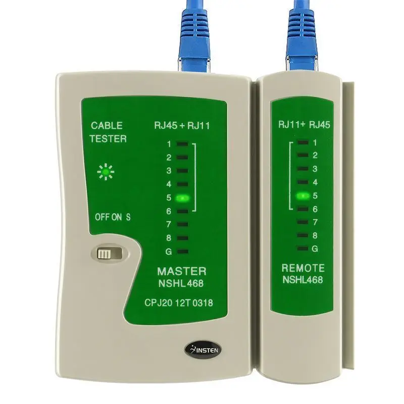 Mess Pr ftechnik 1 Network Cable Tester RJ45 RJ11 Dual purpose Tester 