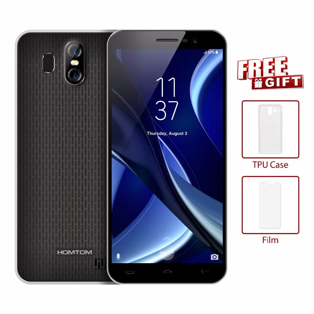 HOMTOM S16 мобильный телефон 5 дюймов 18:9 2 ГБ + 16 Гб заднего Камера 13MP Фронтальная