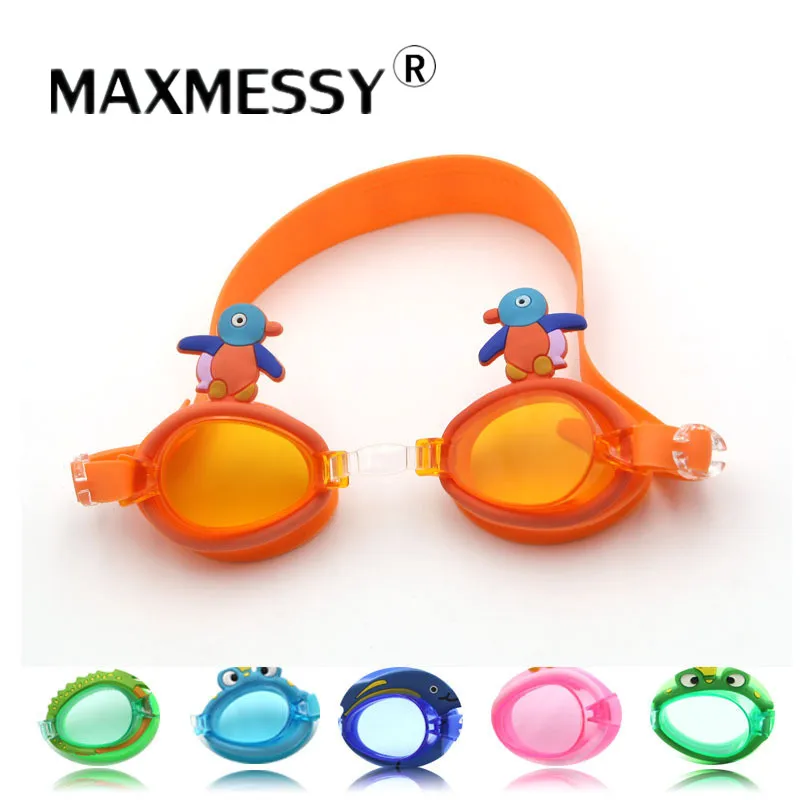 

New Children Swimming goggles Professional Anti Fog UV Kids Cute Cartoon Animals Swimming Glasses For Baby Boys Girls