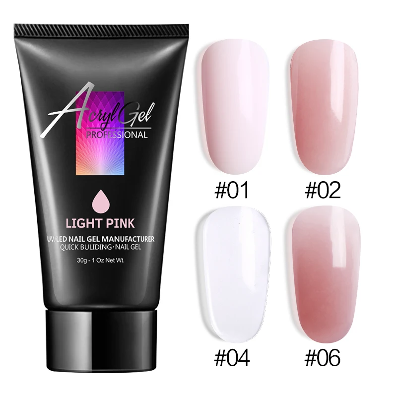 

Modelones Pink Color Extension Builder UV Nail Gel Polish 8 Colors DIY Nail Design Extend Led Nail Gel Lacquer Long Lasting Gel