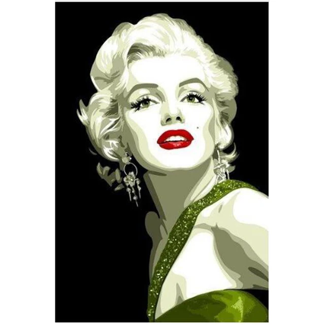 New 3d Diamond Painting Marilyn Monroe icon 5D DIY Diamond painting ...