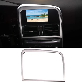 

1pcs For Volvo XC60 2010-2017 Stainess Steel Center Console Navigation Cover Frame Trim Auto accessories