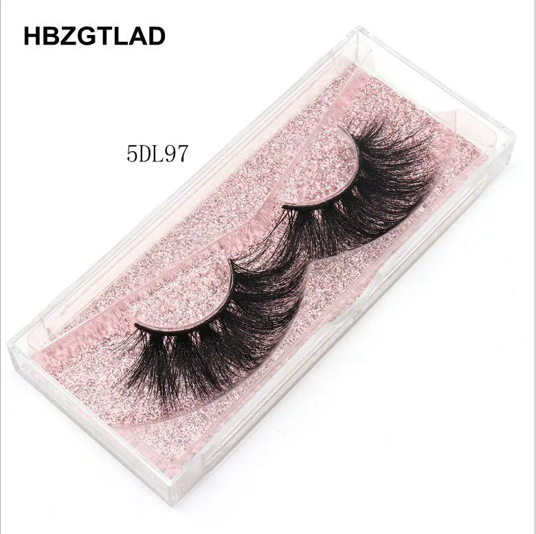 5DL97 HBZGTLAD норковые ресницы Экстра Длина 22-25 мм ресницы 3D ресницы большие драматические Объемные Накладные ресницы "крест-накрест" Накладные ресницы L95 - Цвет: 5DL97