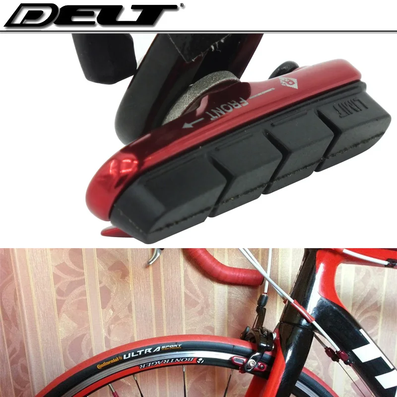 1 пара DELT дорога фиксированная передача, для велосипеда велосипед v& c Тормозная Обувь Держатель блоков для SHIMANO 105 CNC велосипедная обувь алюминий T6061