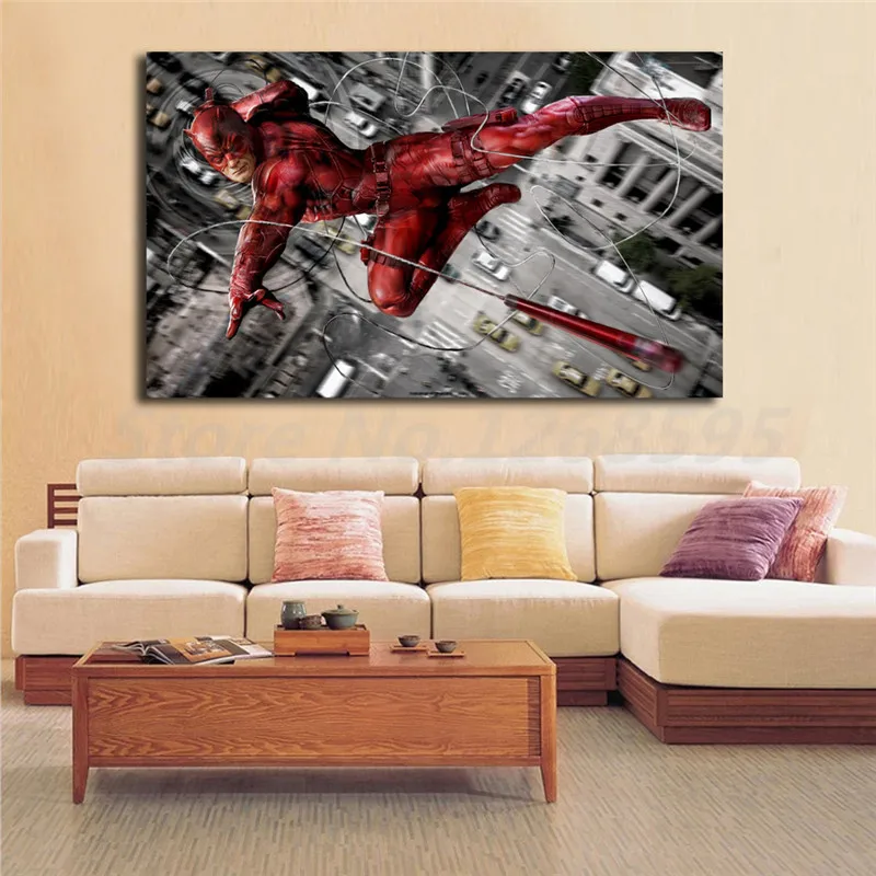 

Marvel's Super Hero Daredevil Wall Art Canvas Posters Prints Painting Wall Pictures For Office Living Room Home Decor Artwork