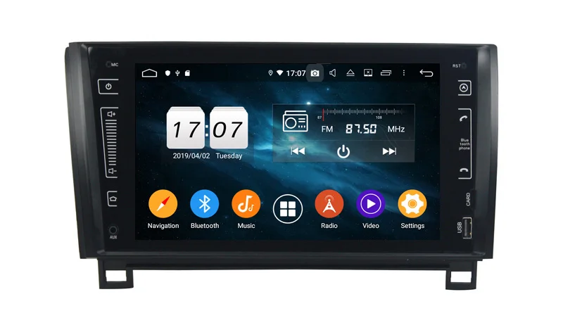 Perfect Two din 9"touch screen android 9.0 car multimedia player for toyota Sequoia Tunda 2012 with octa core 4G RAM 64G ROM gps navi 5