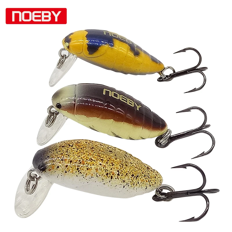 Noeby, 1 шт., 28 мм/2 г, жесткая приманка для насекомых, кузнечик, приманка для рыбалки, плавающая приманка для насекомых с высокочастотный крючок VMC