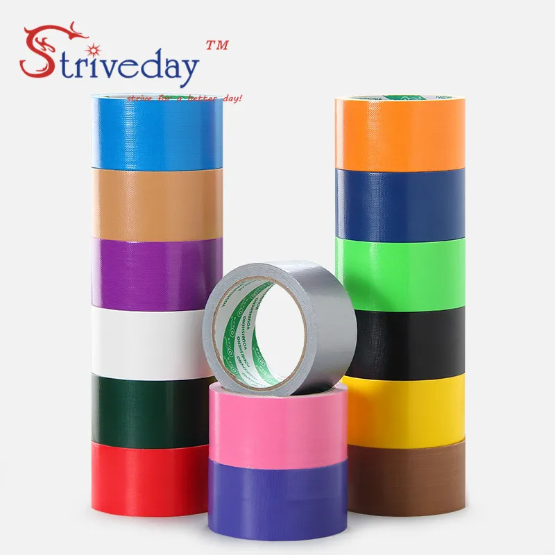 

60mm wide and 10 meters color Cloth base tape Single-sided Strong waterproof No trace High viscosity carpet tape Diy decoration