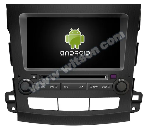 Excellent 8" Android 8.0 OS Car DVD Multimedia Navigation GPS Radio for Mitsubishi Outlander 2006-2012 with External OBD2 Adapter Support 0