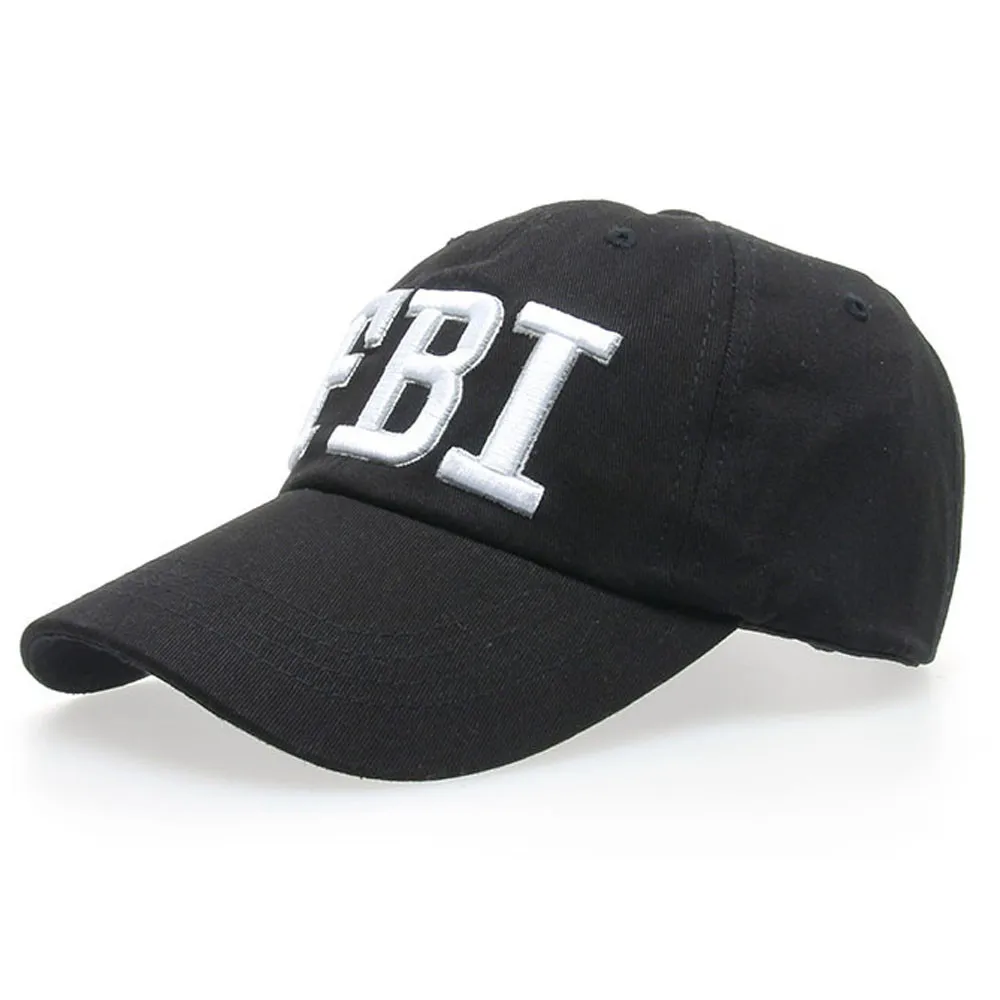 Бейсболка Snapback Мужская и женская летняя бейсбольная кепка с вышитыми буквами FBI в