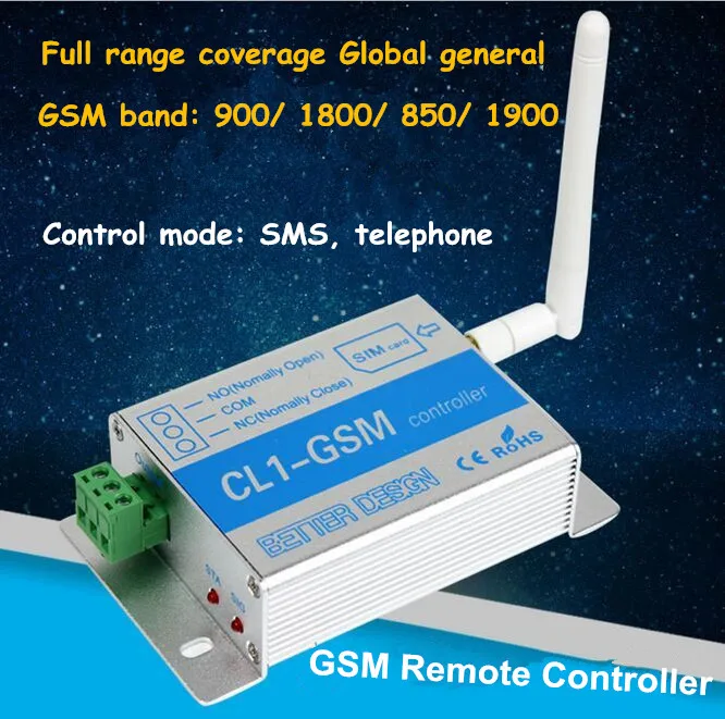 

CL1-GSM Mobile Phone Remote Controller Server Motor Pump Iron Door Remote Control Opening and Closing