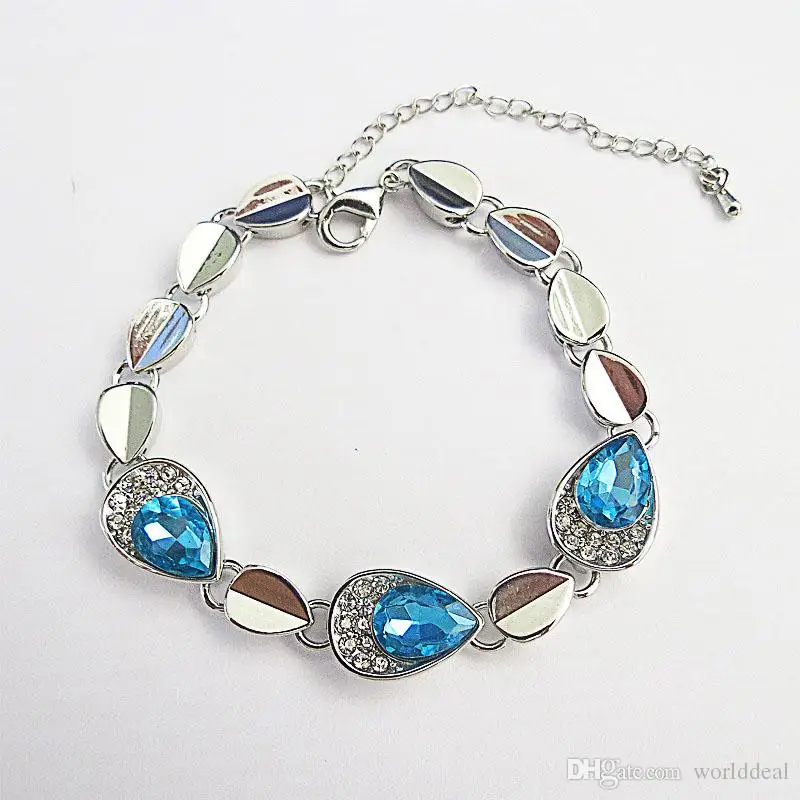 

Fashion Ladies Droplets Bracelet Bangle My Heart Will Go On Style Wrist Chain Women Outdoor Ornaments JBS113