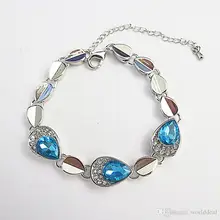 Fashion Ladies Droplets Bracelet Bangle My Heart Will Go On Style Wrist Chain Women Outdoor Ornaments JBS113