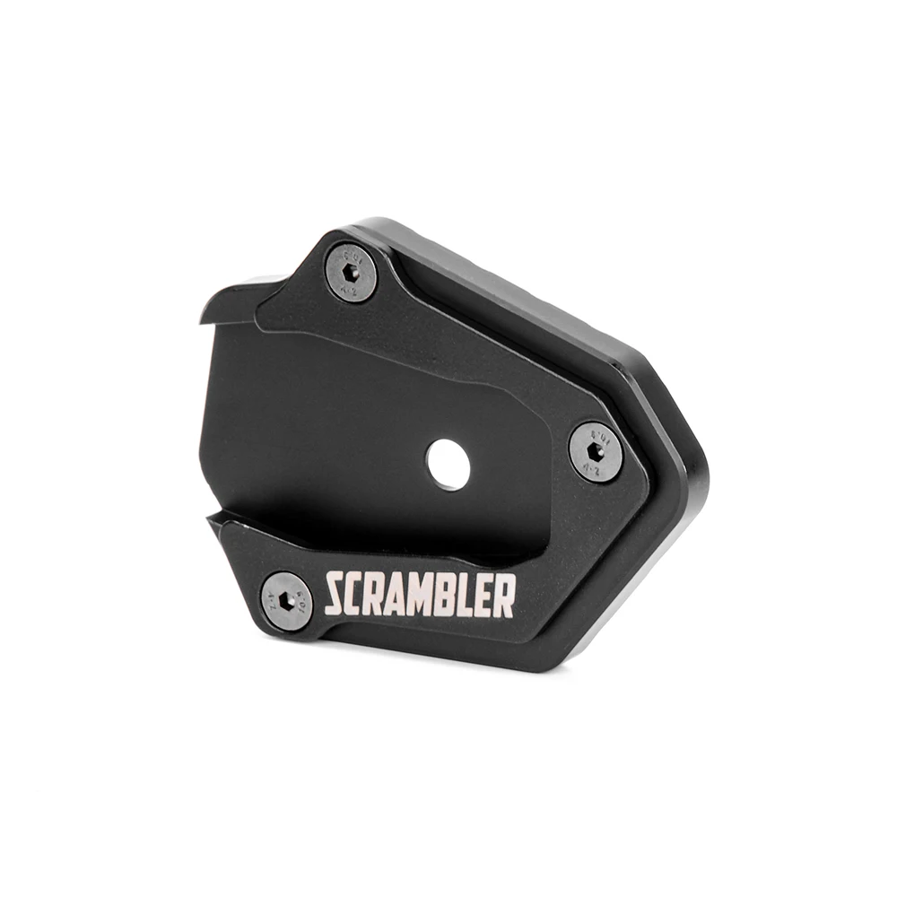 CNC Aluminum Motorcycle Accessories Side Stand Enlarger Plate Kickstand Pad For Ducati Scrambler 800 2014-2018 