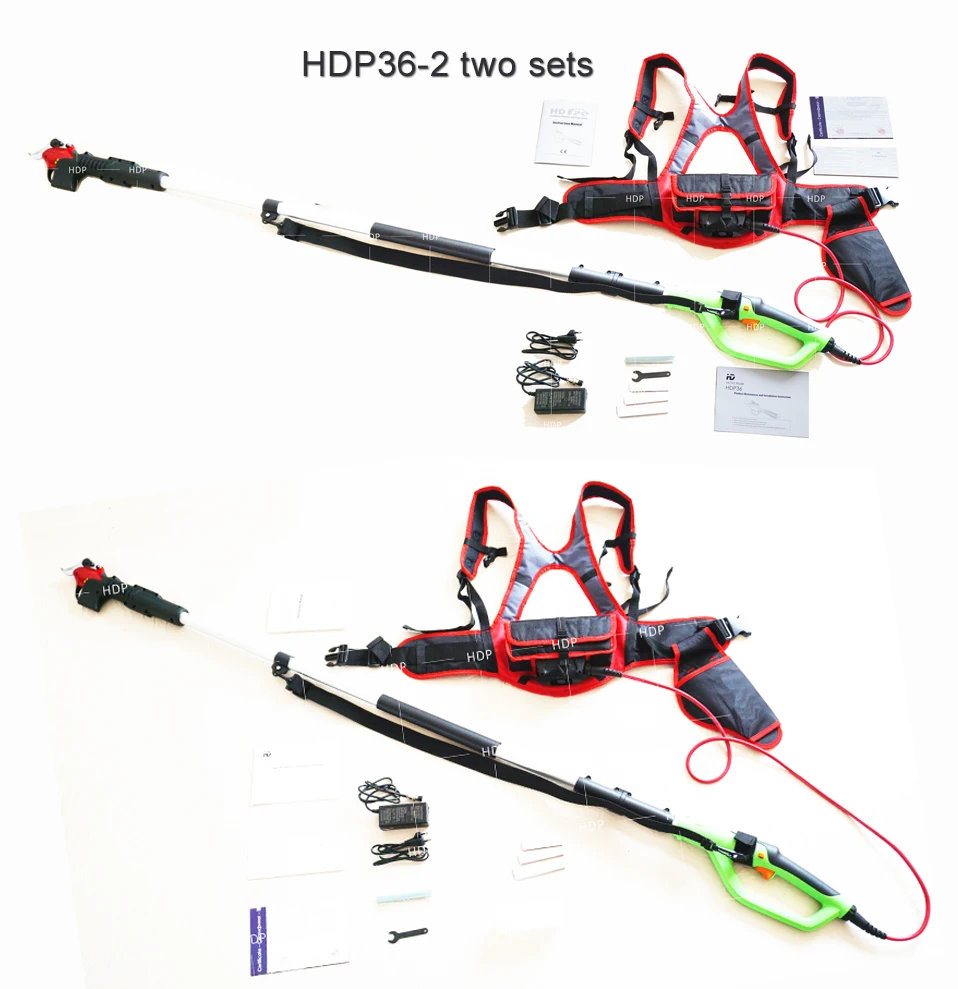 Два комплекта HDP36-2 электрические ножницы для обрезки деревьев/Электрический секатор/секаторы для сада и сада(кованые лезвия