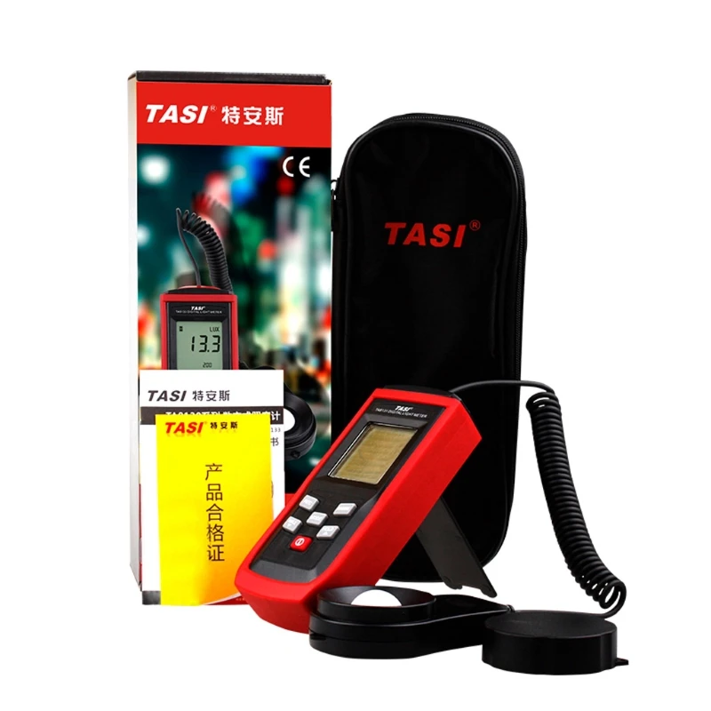 

TA8131 Digital Light Meter 100000Lux Lux/FC LCD Luxmeter Luminometer Photometer