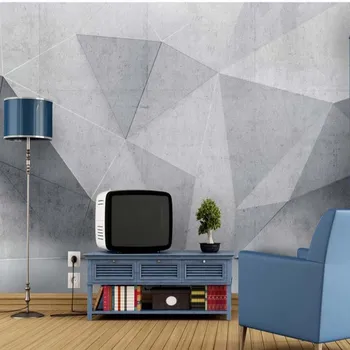 

European 3D Abstract Geometry Stripe Line Printed Photo Wallpaper Mural for Living Room Wall Decor Murals Custom Wall Papers