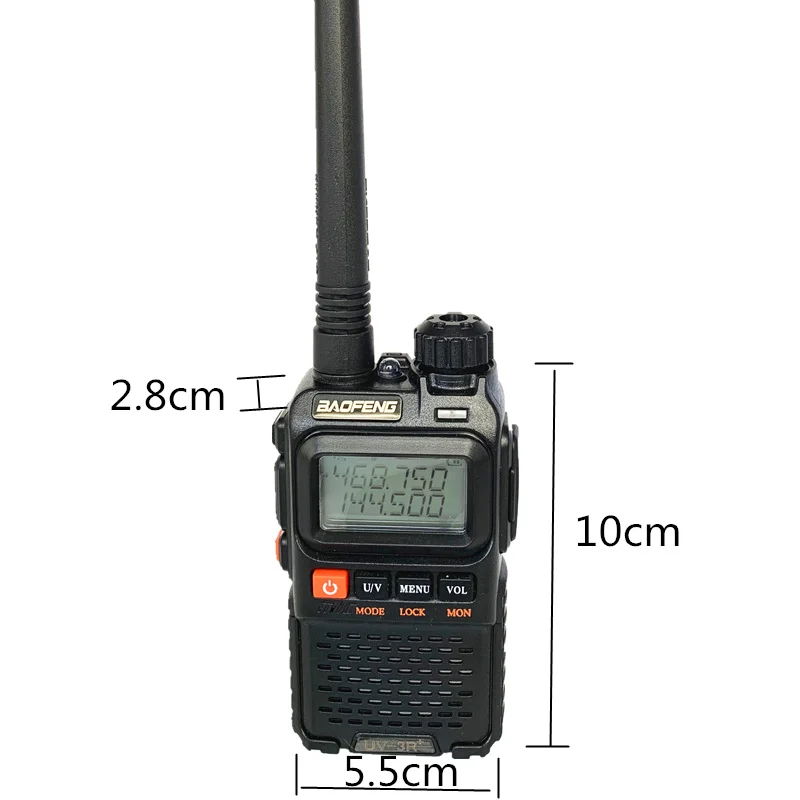 Baofeng UV 3R Plus Walkie Talkie UHF VHF Mini + портативный CB Radio VOX фонарик FM трансивер Ham Amador UV3R|Рации|