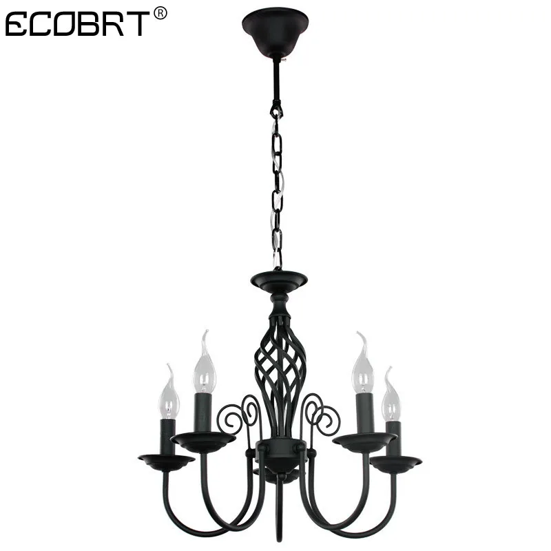 Modern Chandeliers Retro Restaurant Lighting Black Classic 3/5/8 Heads Living Room Dining Room Bedroom Kitchen Island Lights