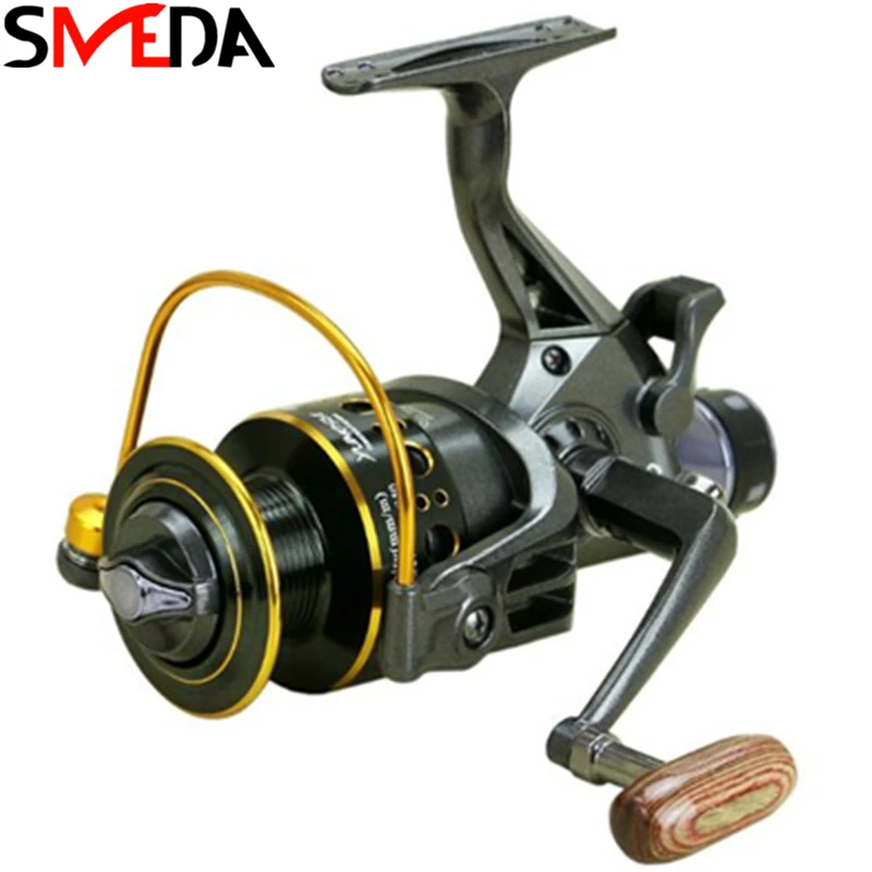 Carretel de Pesca Carretilha de Pesca Roda de Metal Spinning Bobinas Duplo Freios Lago Rio Mar Carpa Ferramentas Engrenagem