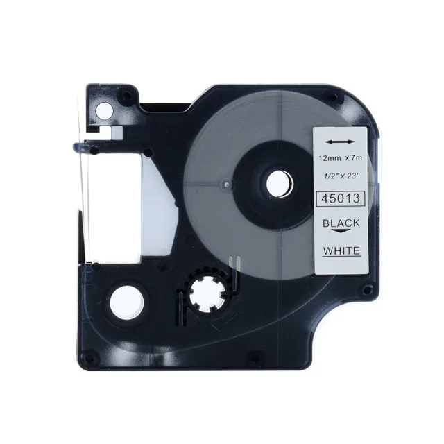 Cheap DYMO45013 D1 Black Print / White Tape 1/2in X 23ft use with dymo label printer Cheap DYMO45013 D1 Black Print / White Tape 1/2in X 23ft use with dymo label printer