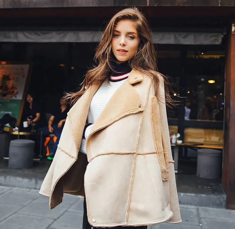 suede leather cape khaki 06