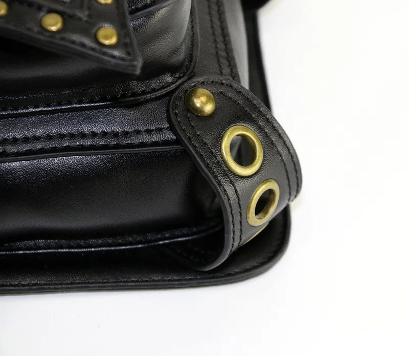 Женская Ретро сумка-мессенджер с карманами, женская сумка на плечо в стиле панк, женская сумка на плечо, Женская Высококачественная сумка из искусственной кожи, мужская дорожная сумка для ног