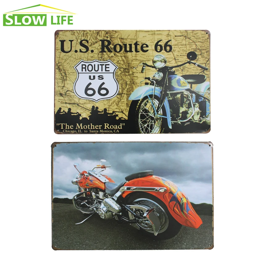 USA Route 66 Moto Tin Sign 8\