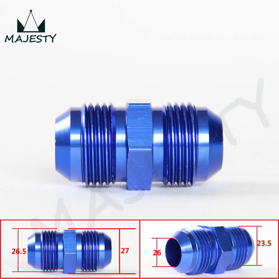 AN 12 Straight Male Flare Union Adapter Fittings Nitrous AN12 to AN12