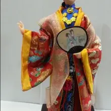 Exuqisite Восточная китайская Классическая кукла с вышивкой Красивая китайская статуя № 9