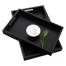 Деревянный поднос для хлеба, прямоугольная доска для хлеба из цельного дерева, демонстрационная тарелка для торта, сделанная на заказ, деревянный суши-торт