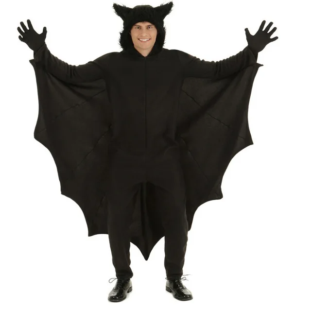 Adult Men Animal Cosplay Cute Black Bat Costume Halloween Costumes Adult Men Animal Cosplay Cute Black Bat Costume Halloween Costumes