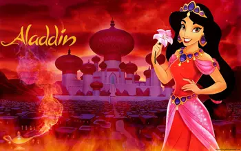 

Aladdin Arabian palace Princess Jasmine happy Birthday photo backdrop Computer print party background