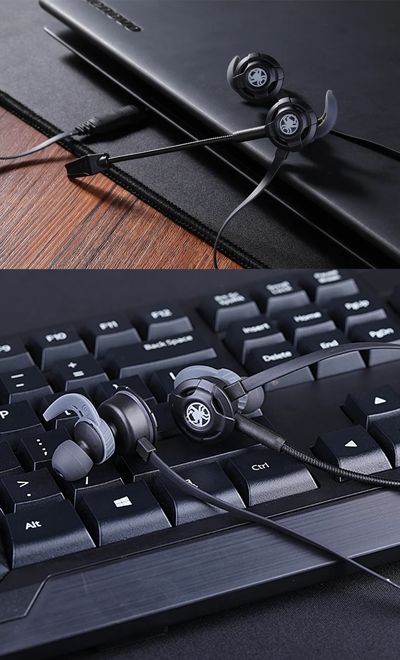PLEXTONE G30 Gaming Headset For Gamer With Dual Microphone In-ear Earbuds Bass Wired Earphone For iPhone Samsung Phone Computer (2)