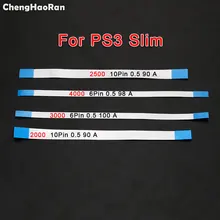 ChengHaoRan 10 шт. для sony PS3 Slim 2000 2500 3000 4000 выключатель питания гибкий кабель 6Pin 10Pin Гибкий плоский кабель
