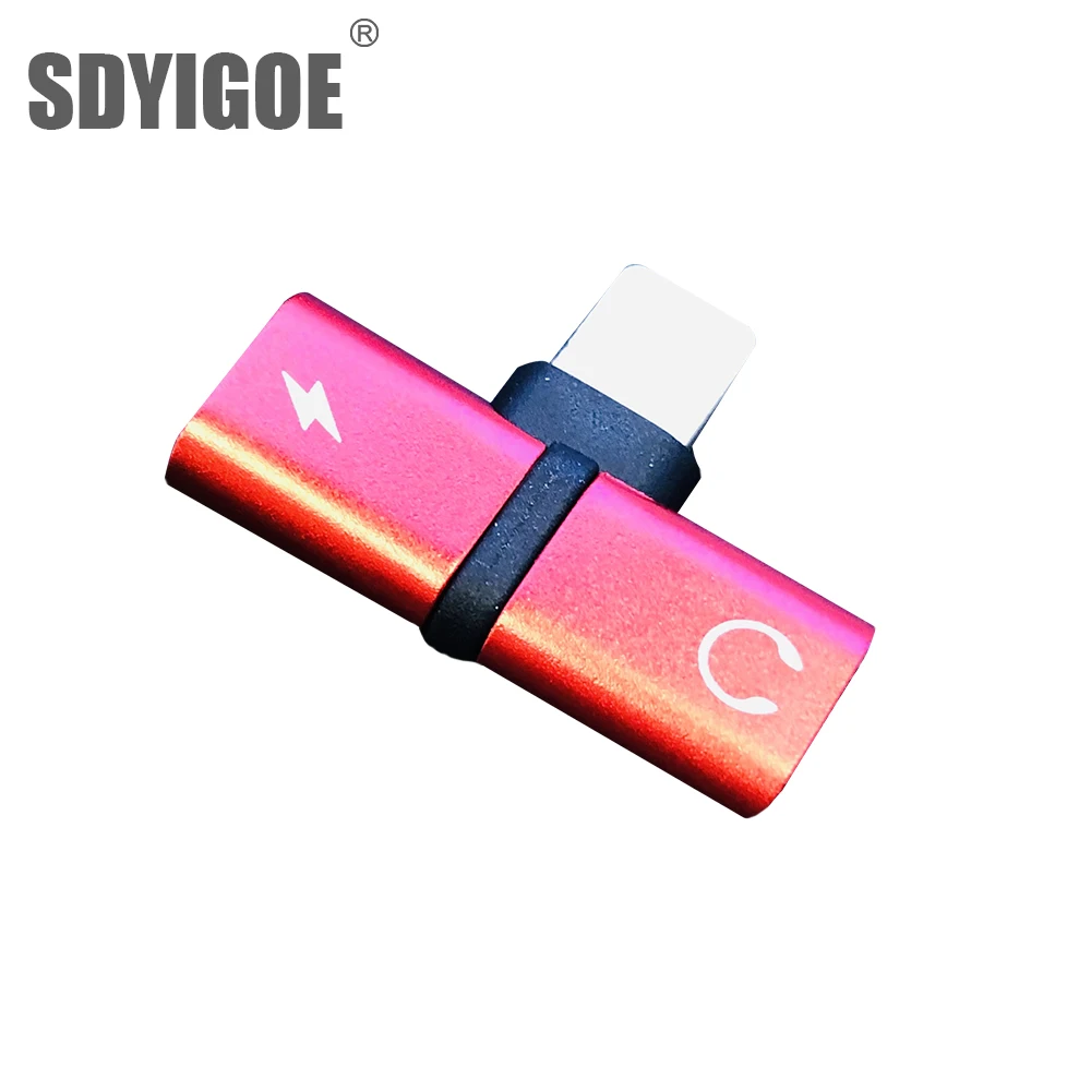 For iphone 2 in 1 Splitter Connector Splitter Charger Audio Headphone Adapter For Jack to Earphone AUX Cable for IPhone 7/8/X For iphone 2 in 1 Splitter Connector Splitter Charger Audio Headphone Adapter For Jack to Earphone AUX Cable for IPhone 7/8/X