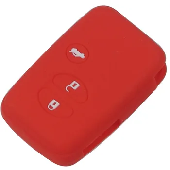 Keyforkess Cover in Silicone per Toyota Land Cruiser Camry Highlander Crown Prado Prius Set di chiavi per auto custodia per giacca custodia a distanza - Jingyuqin Cover in Silicone per Toyota Land Cruiser Camry Highlander Crown Prado Prius Set di