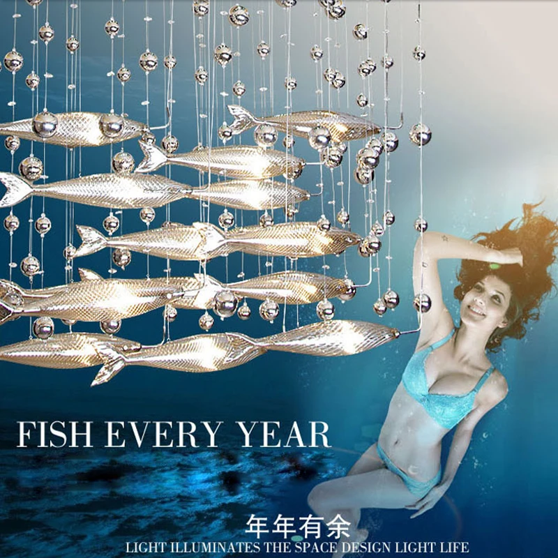 novel creative crystal glass flying fish chandelier for restaurant living room dining room decor novel creative crystal glass flying fish chandelier for restaurant living room dining room decor