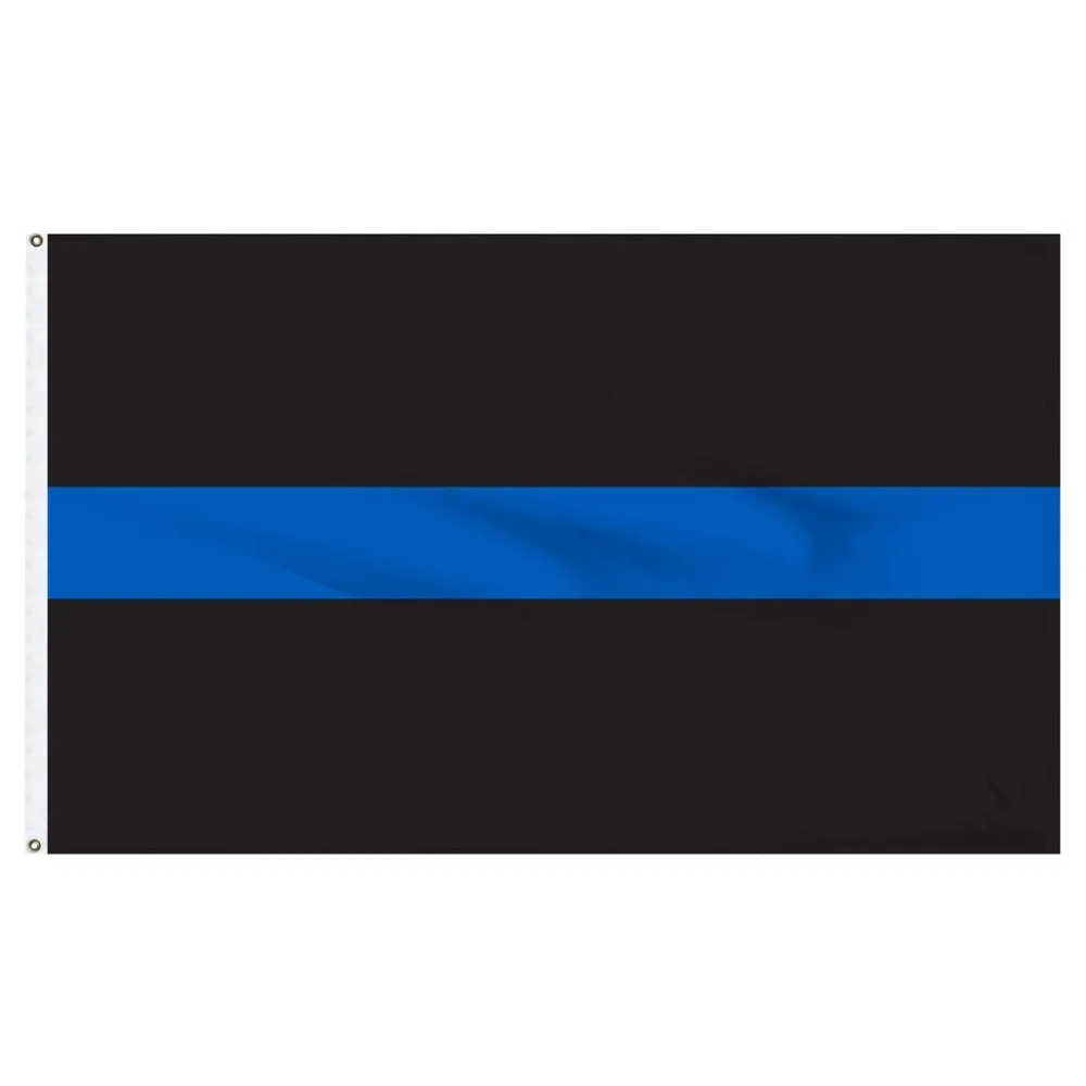 

Xiangying wholesale 3x5Fts 90cmx150cm USA US American thin blue line police Flag United States Stars Stripes