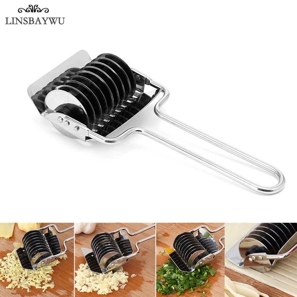 Инструмент для выпечки из нержавеющей стали лапша шаллот Spaetzle для кухонной ручной нескользящей ручки пресс-машина нож для резки лапши