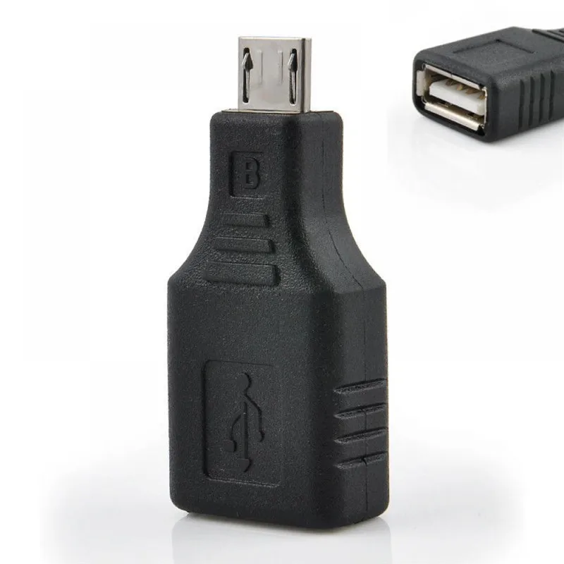 Лидер продаж черный USB 2,0 Женский выпуклый кабель микро-usb B «папа» 5-контактный штекер OTG адаптер конвертер для телефонов коннектора инструменты для дома