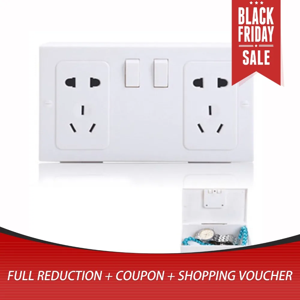 

Hidden Safe Box Creative Socket Shape Secret Box Mini Security Storage Box For Money Key Jewelry